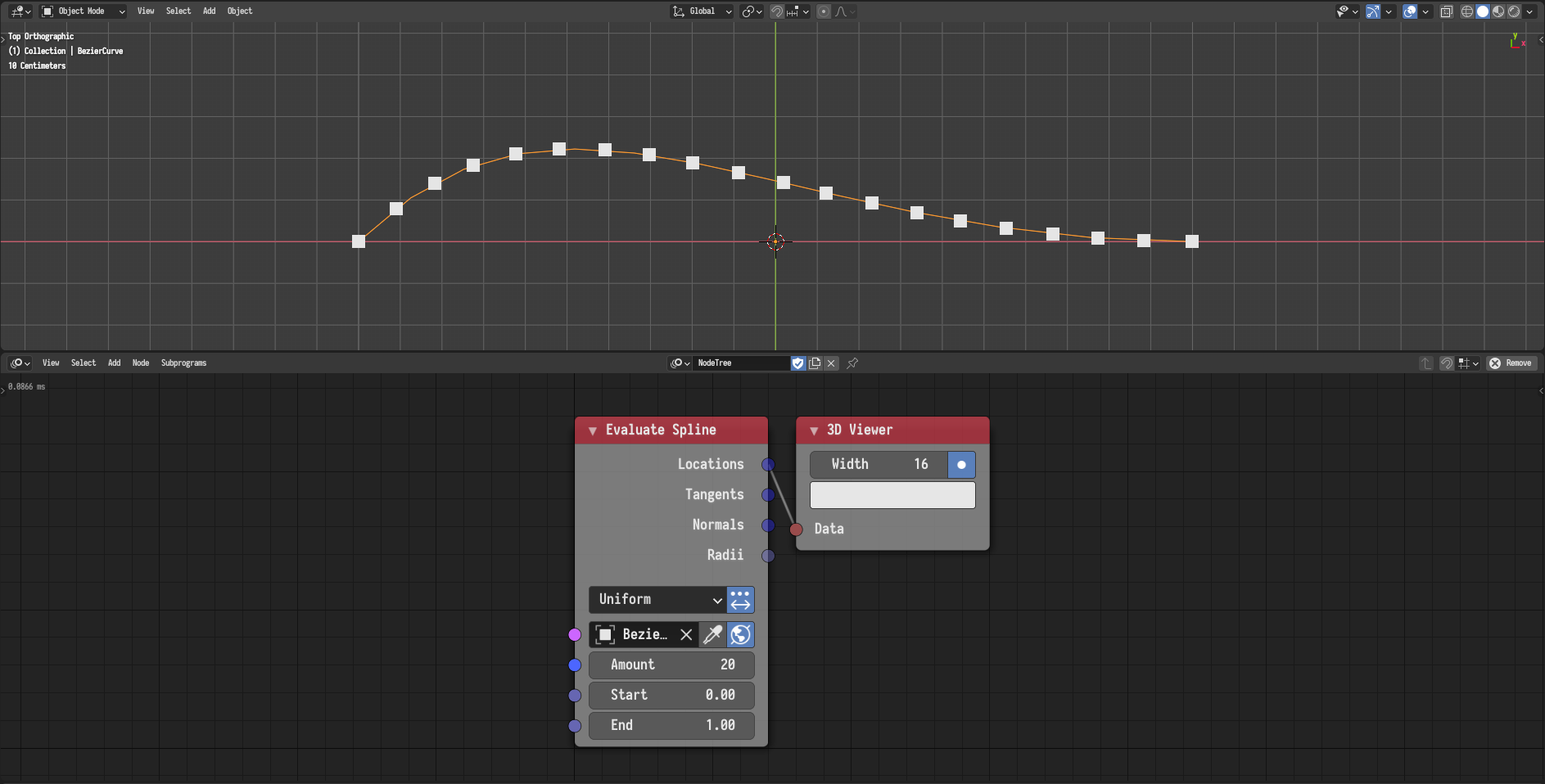 Spline Evaluate Range