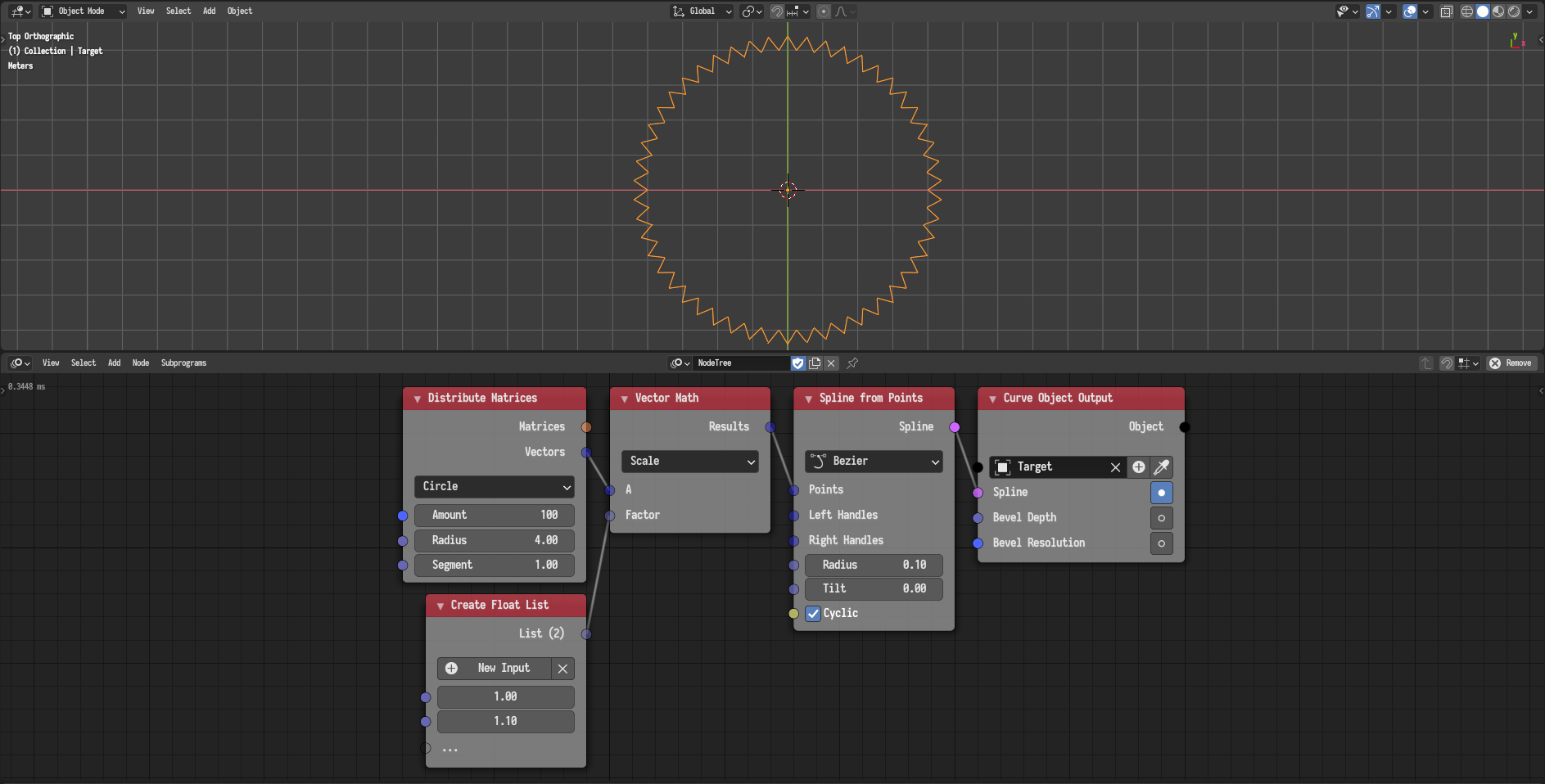 Virtual Lists In Vector Math Node