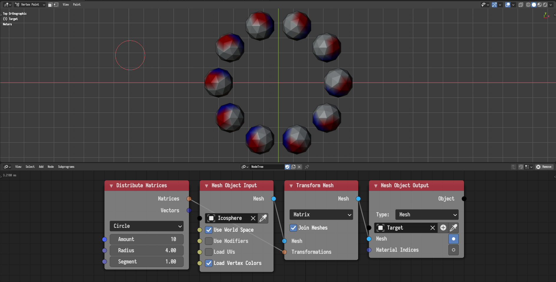 blender 3d animation nodes force field attributes change